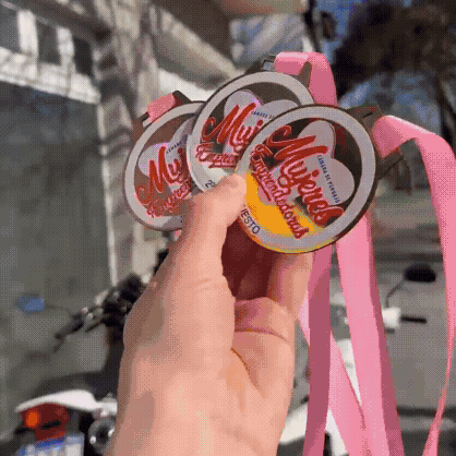 Medallas con cinta